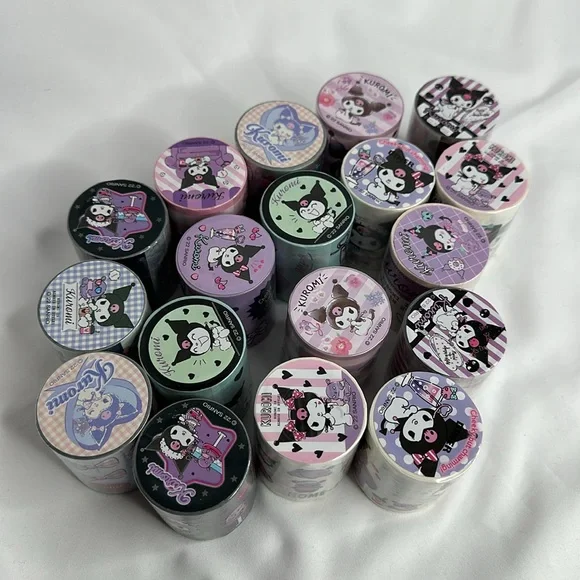 Sanrio Kuromi Sparkle Washi Tape 2 Roll Pack - Picture 7 of 7